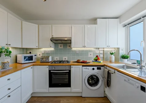 The kitchen at The Chimes, Brixham