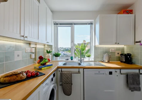 The kitchen at The Chimes, Brixham