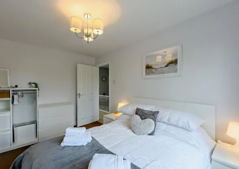 Bedroom #1 at The Chimes, Brixham