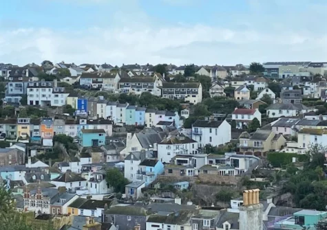 The view from bedroom #2 at The Chimes, Brixham