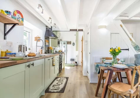 The kitchen & dining area at The Churns, Lanhydrock