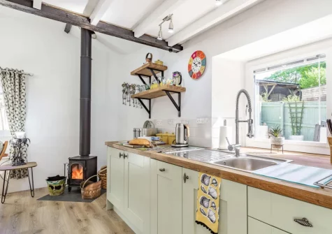The kitchen at The Churns, Lanhydrock