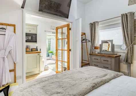 The bedroom at The Churns, Lanhydrock