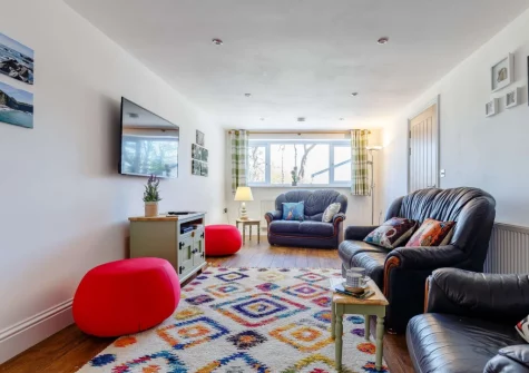 The living room at The Coach House at Kilbroney, Week St Mary