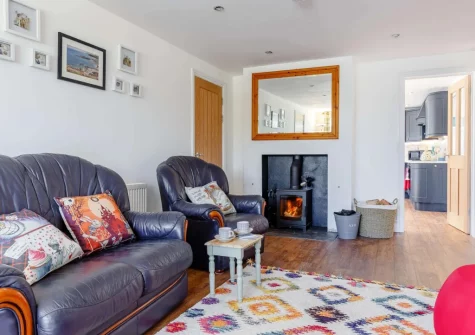 The living room at The Coach House at Kilbroney, Week St Mary