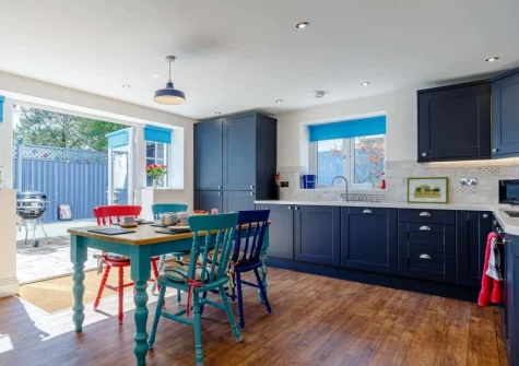 The kitchen & dining area at The Coach House at Kilbroney, Week St Mary
