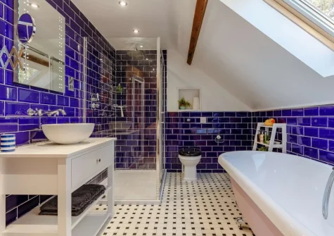 Bedroom #1 en-suite bathroom at The Coach House at Kilbroney, Week St Mary