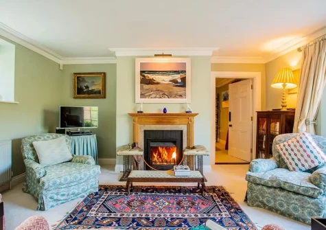 The living room at The Coach House, Ladock