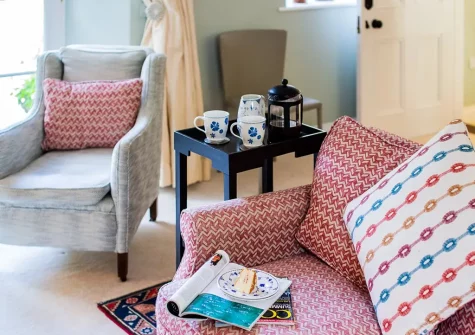 The living room at The Coach House, Ladock
