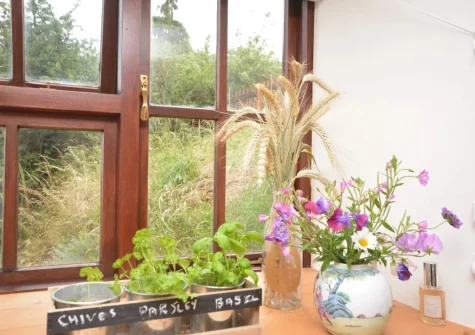 The kitchen at The Coach House, Whiddon Down