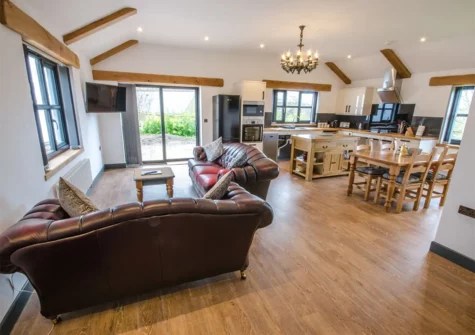 The living area at The Coachman's Halt, Penhallow