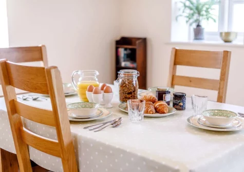 The dining area at The Corn Mill, Coombe