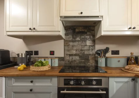 The kitchen at The Corner Cottage, Carnhell Green