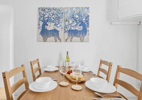 The kitchen at The Cottage, Budleigh Salterton