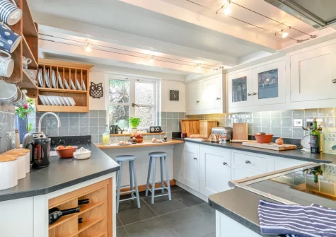 The kitchen at The Cottage, Helford