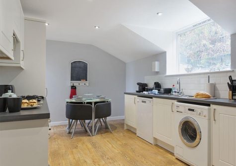 The kitchen at The Cottage, Westward Ho!