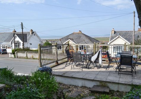The patio at The Cottage, Westward Ho!