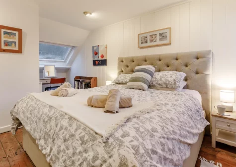 Bedroom #1 at The Counting House, Fowey