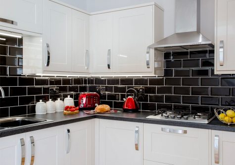 The kitchen at The Crab Shell, Appledore