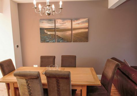 The dining area at The Crab Shell, Appledore