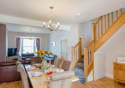 The dining area at The Crab Shell, Appledore