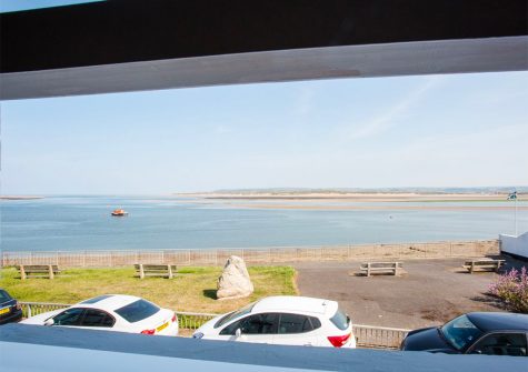 The view from bedroom #1 at The Crab Shell, Appledore