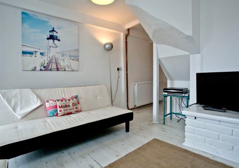 The living area at The Crows Nest, Brixham