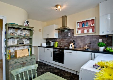 The kitchen at The Crows Nest, Brixham