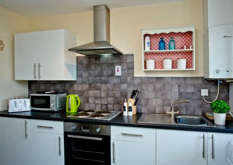 The kitchen at The Crows Nest, Brixham
