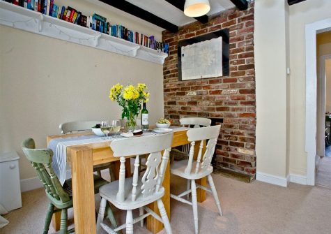 The dining area at The Crows Nest, Brixham