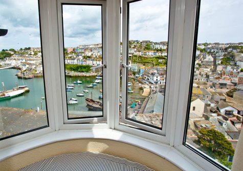 The view from bedroom #1 at The Crows Nest, Brixham