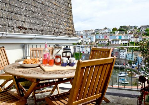 The balcony at The Crows Nest, Brixham