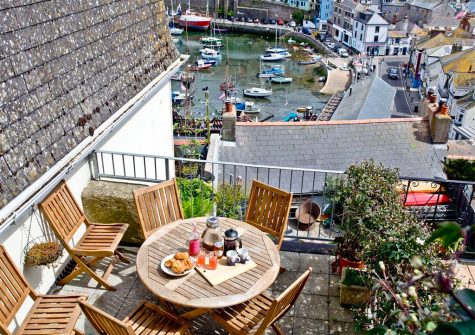 The balcony at The Crows Nest, Brixham