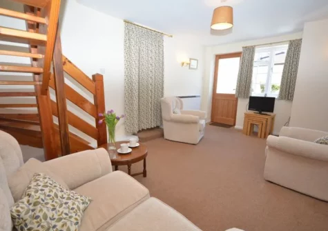 The living room at The Dairy, Aylesbeare