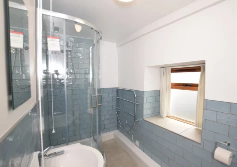 The shower room at The Dairy, Aylesbeare