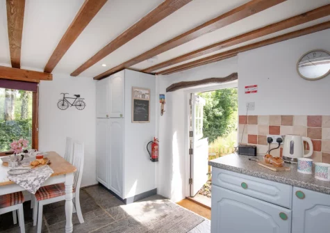 The kitchen & dining area at The Dairy Barn, Sutcombe