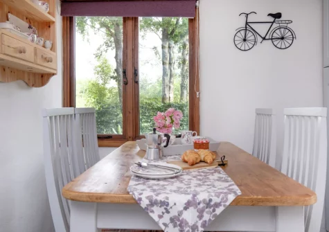 The dining area at The Dairy Barn, Sutcombe