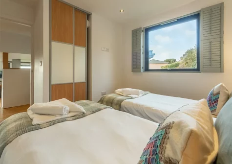 Bedroom #2 at The Deck House, Morcliff, Goonvrea