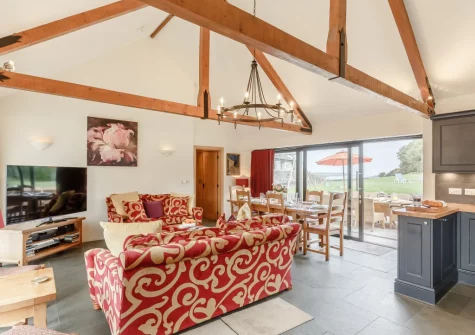 The living area at The Dreyhouse, St Issey