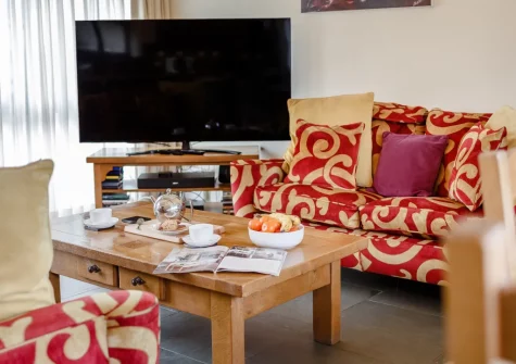 The living area at The Dreyhouse, St Issey