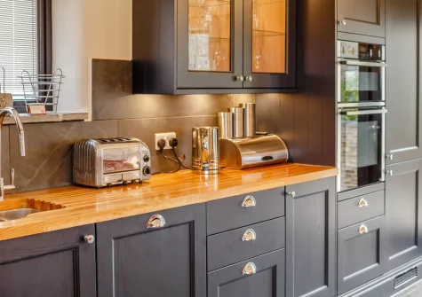 The kitchen at The Dreyhouse, St Issey