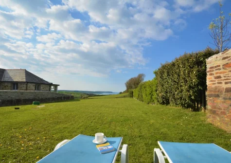 The large enclosed garden at The Dreyhouse, St Issey