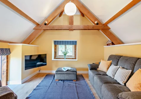 The living area at The East Linhay, Leigh Town, Loxbeare