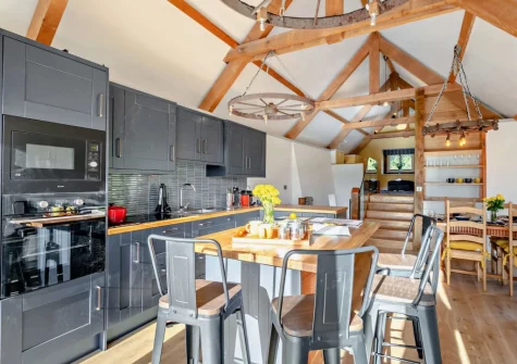 The kitchen at The East Linhay, Leigh Town, Loxbeare