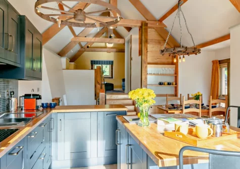 The kitchen at The East Linhay, Leigh Town, Loxbeare