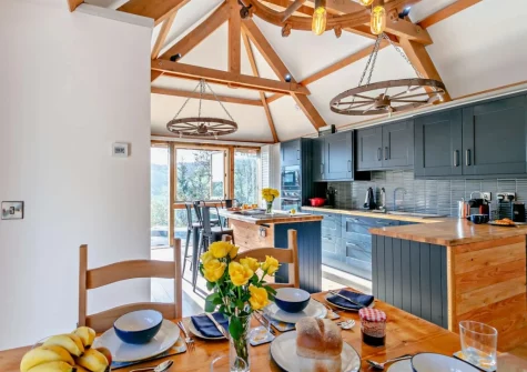 The kitchen & dining area at The East Linhay, Leigh Town, Loxbeare