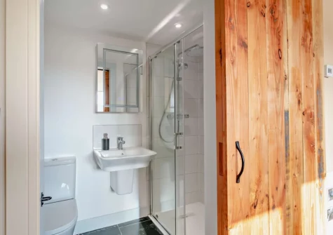 Bedroom #1 en-suite shower room at The East Linhay, Leigh Town, Loxbeare