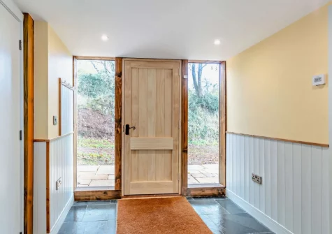 The entrance hallway at The East Linhay, Leigh Town, Loxbeare