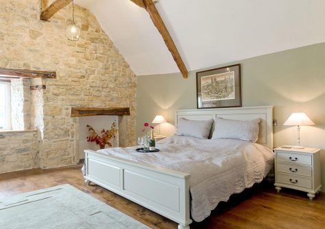 Bedroom #1 at The Farmhouse at Higher Westwater Farm, Westwater