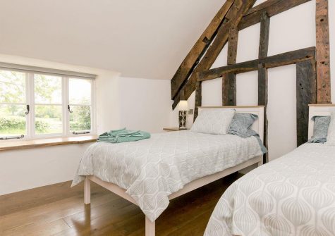 Bedroom #3 at The Farmhouse at Higher Westwater Farm, Westwater
